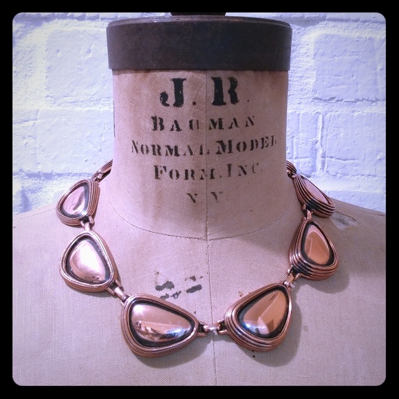 Jewelry - Mid Century Modern Copper Necklace Choker